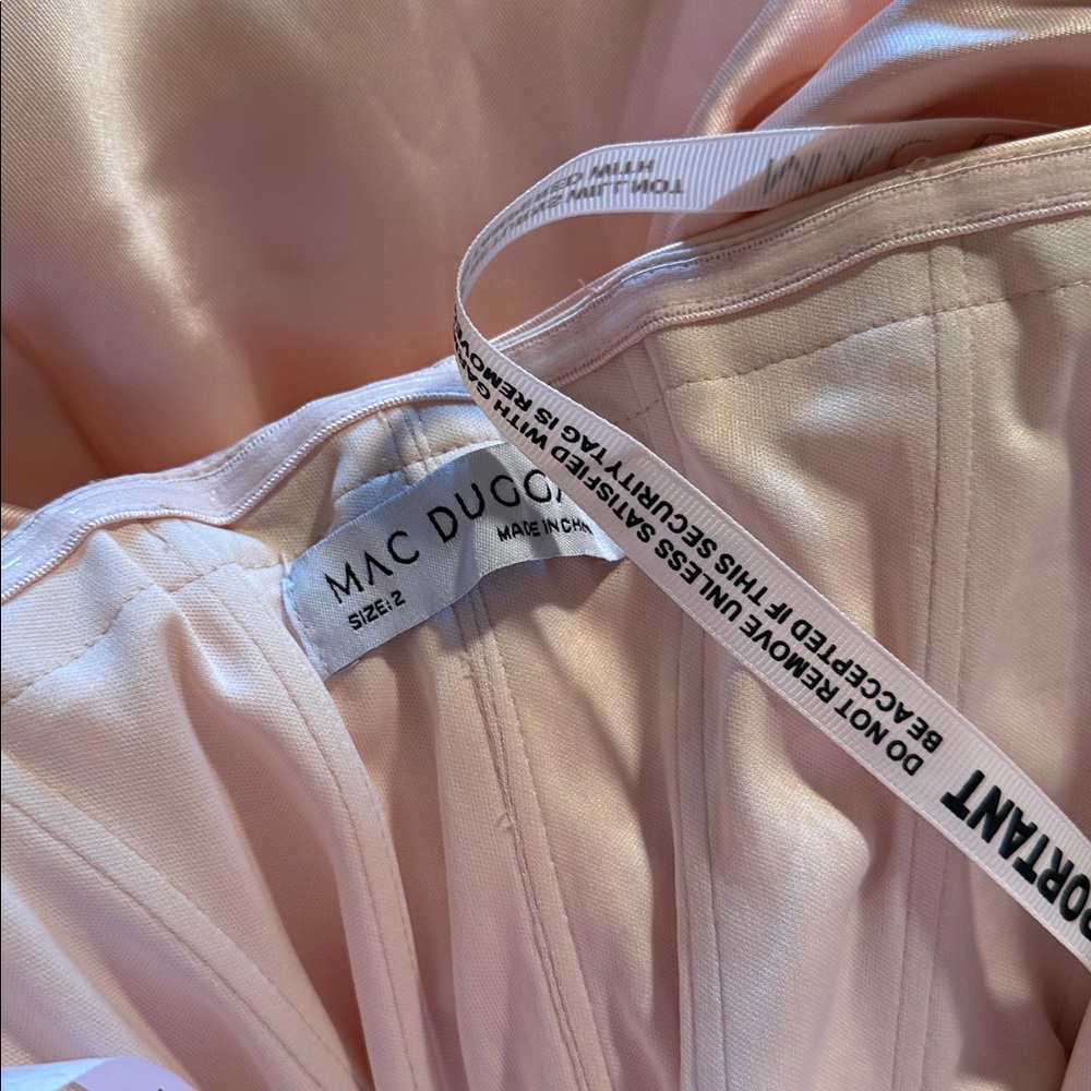 MAC DUGGAL
Pink Strapless Embellished Gown With Back Bow Detail - Picture 13 of 17